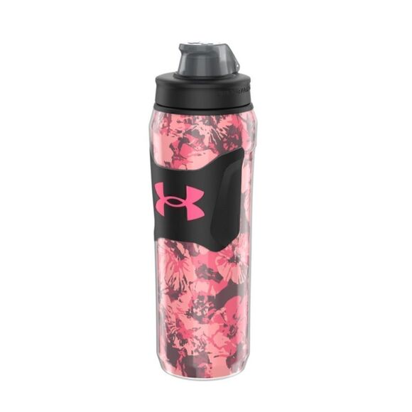 Under Armour UA71010-20186-OSFA UA 28oz Insulated Playmaker Squeeze Pink Poppy O - Picture 1 of 4